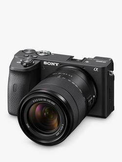 Sony A6600 Compact System Camera with 18-135mm OSS Lens, 4K Ultra HD, 24.2MP, OLED Viewfinder, Wi-Fi, Bluetooth, NFC, 3" Tilting Touch Screen, Black - view 2, Black