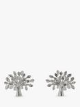 Mulberry Tree Stud Earrings, Silver