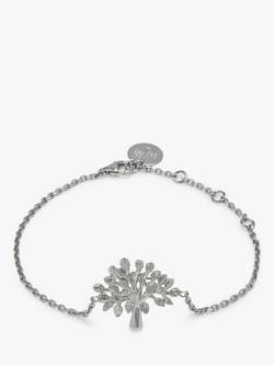 Mulberry Tree Chain Bracelet, Silver, Silver
