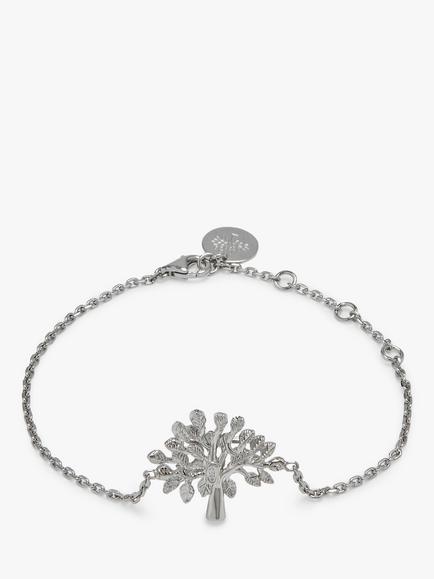 Mulberry Tree Chain Bracelet, Silver, Silver