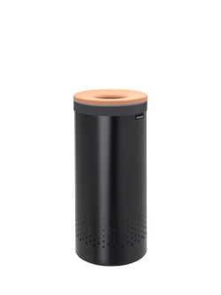 Brabantia Cork Lid Laundry Bin, 35L, Black