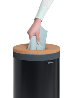 Brabantia Cork Lid Laundry Bin, 35L - view 2, Black