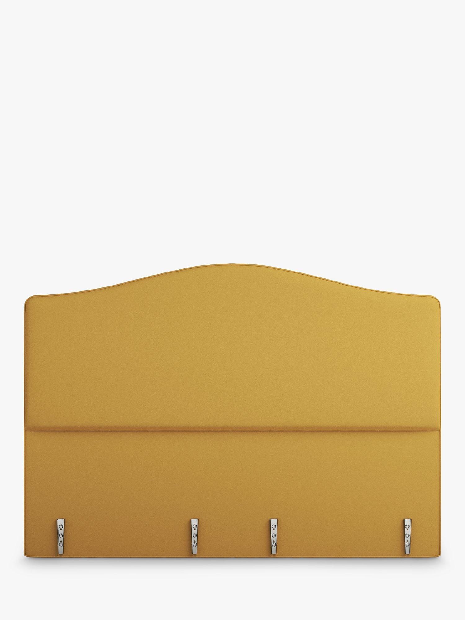 Vispring Medusa Full Depth Upholstered Headboard, Super King Size, Plush Saffron, FSC-Certified (Chipboard)