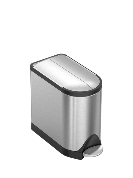 Simplehuman Butterfly Bathroom Pedal Bin, 9L, Stainless Steel, Stainless Steel