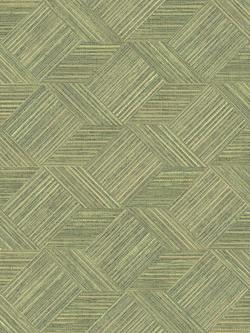 Galerie Grassy Tile Wallpaper, Green 7355