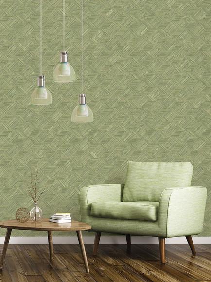 Galerie Grassy Tile Wallpaper - view 2, Green 7355
