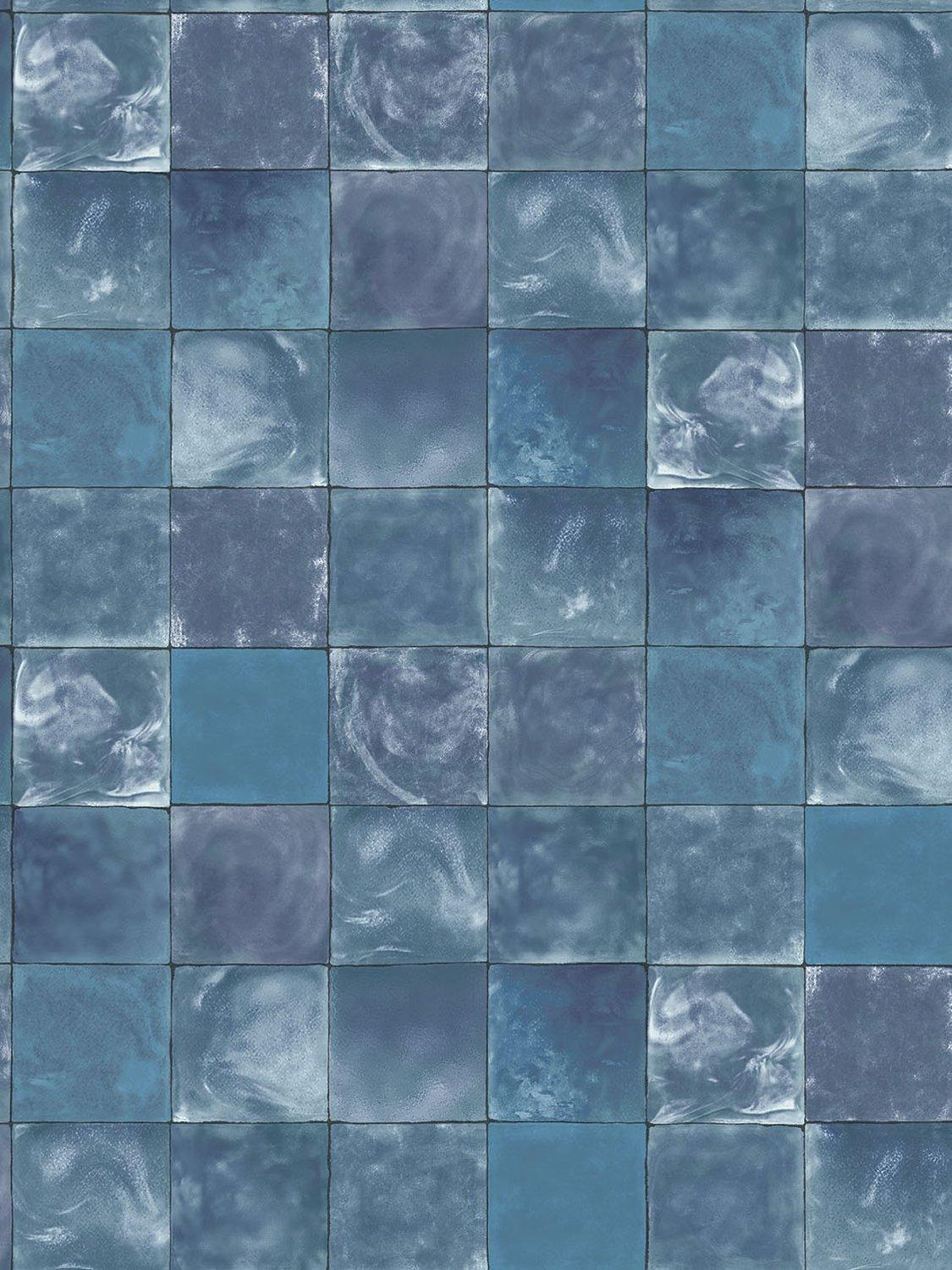 Galerie Aqua Tile Wallpaper, 7347