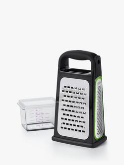 OXO Good Grips Box Grater, Slicer & Zester - view 2, Black/Silver
