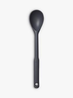 OXO Silicone Solid Spoon - view 2, Black