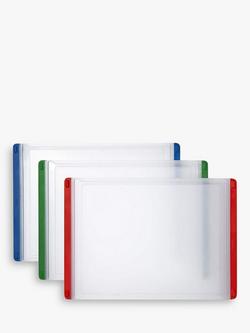 OXO Good Grips Plastic Chopping/Cutting Boards, Set of 3, Assorted, Assorted