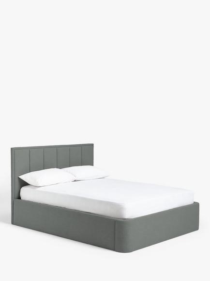 TEMPUR® Luxe Ottoman Storage Upholstered Bed Frame, King Size, Charcoal