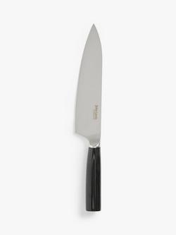 John Lewis Professional Chef's Knife, 20cm, Silver/Black