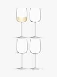 LSA International Borough White Wine Glasses, Set of 4, 380ml, Clear