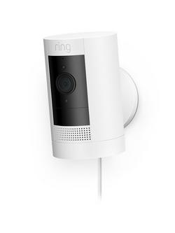 Ring Stick Up Cam Smart Security Camera with Built-in Wi-Fi, Wired - view 2, White
