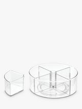 The Home Edit & iDesign Divided Turntable Storage Container