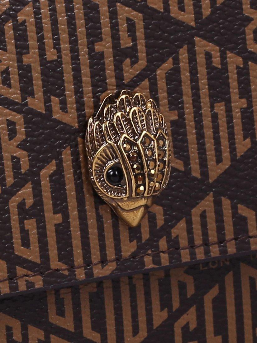 Product image 4 of 4, which shows Kurt Geiger London Kensington Monogram Wallet Bag, Brown