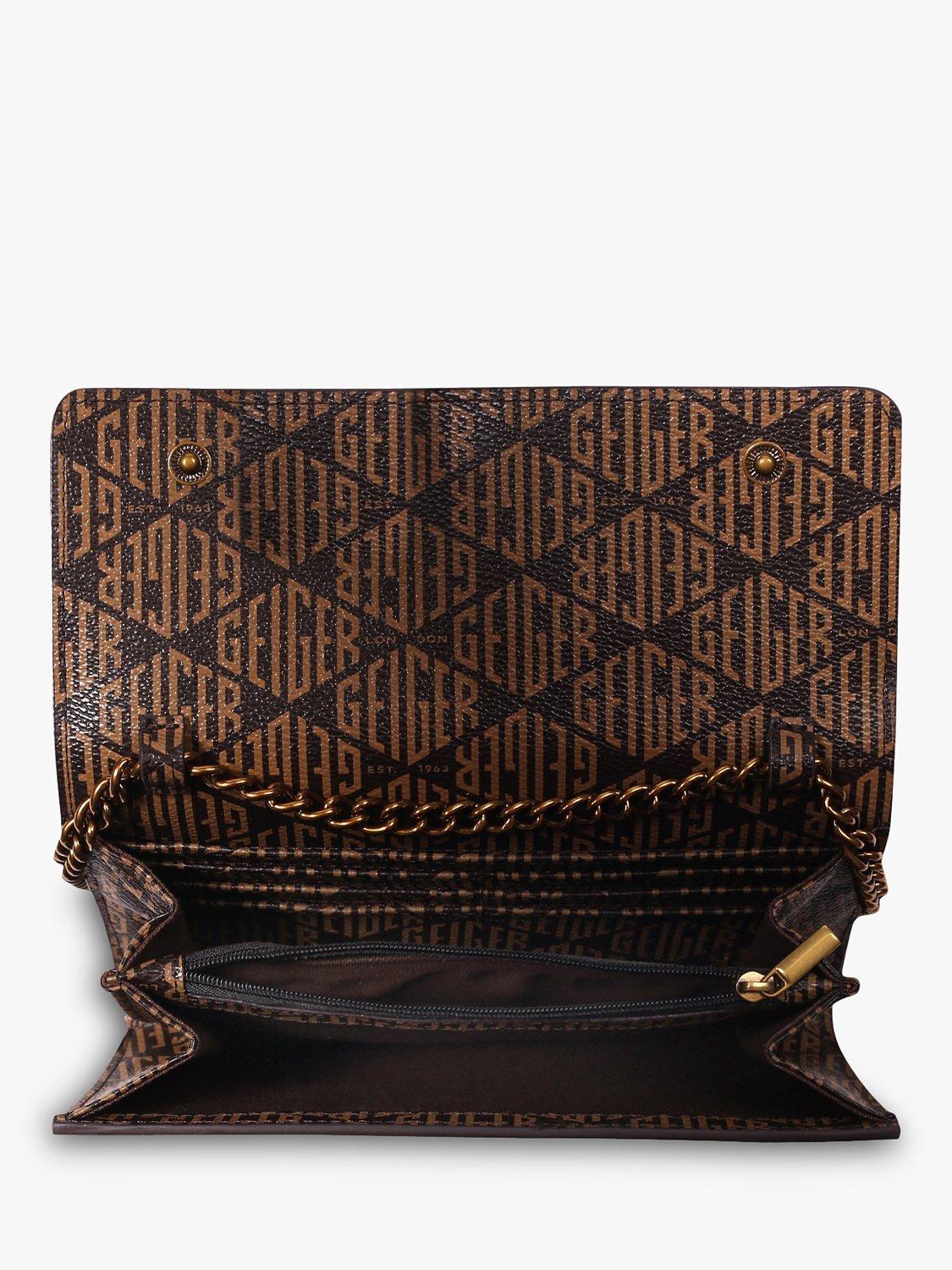 Product image 2 of 4, which shows Kurt Geiger London Kensington Monogram Wallet Bag, Brown