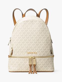 MICHAEL Michael Kors Medium Logo Backpack, Vanilla