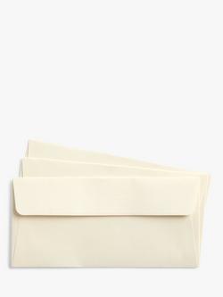 John Lewis P4 Laid Envelopes, Pack of 20 - view 2, Ivory