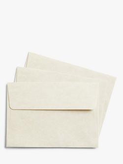 John Lewis C6 Parchment Envelopes, Pack of 20 - view 2, Ivory