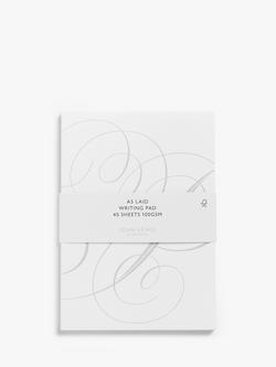 John Lewis A5 Laid Writing Pad, White