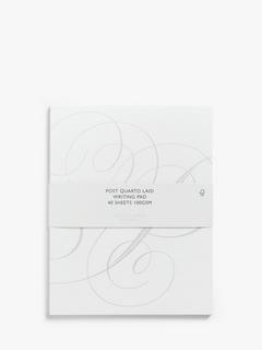 John Lewis P4 Laid Writing Pad, White