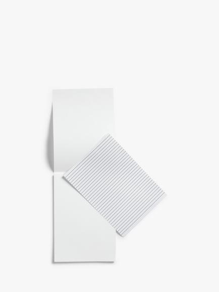 John Lewis A4 Laid Writing Pad, White - view 2, White