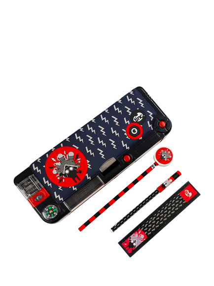 Tinc Kronk Pop-Out Pencil Case Stationery Set, Black