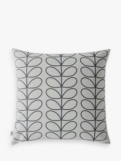 Orla Kiely Linear Stem Cushion - view 2, Cool Grey