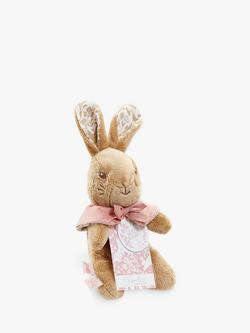 Peter Rabbit Flopsy Bunny Beanie Soft Toy, Pink/Multi