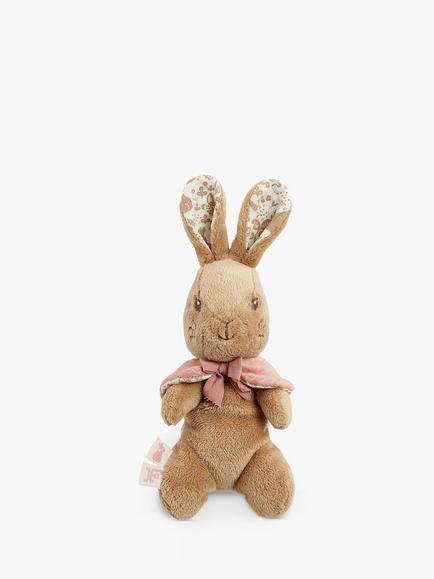 Peter Rabbit Flopsy Bunny Beanie Soft Toy - view 2, Pink/Multi