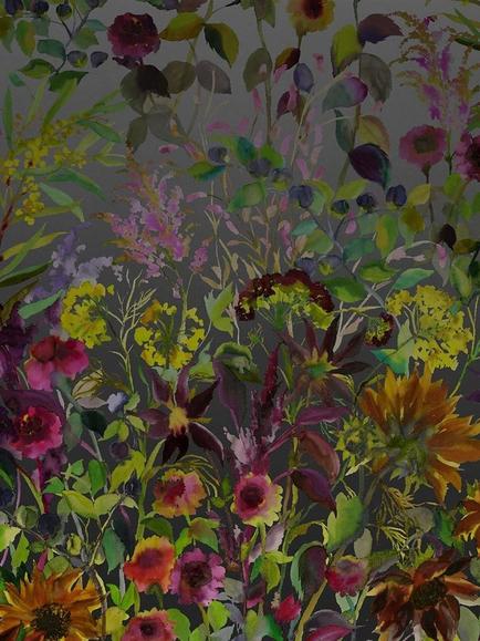 Designers Guild Indian Sunflower Wallpaper Panel Set, PDG1068/01, Pdg1068/01