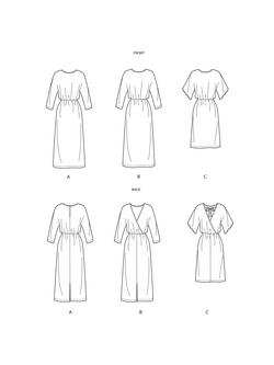Simplicity Misses' Loose-Fitting Dress Sewing Pattern, 9010, R5 - view 2, 