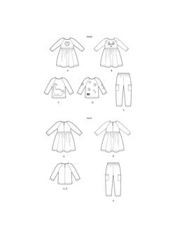 Simplicity Toddlers' Sportswear Sewing Pattern, 9023, 6 months-4 years, 