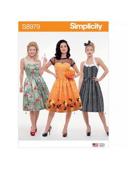 Simplicity Women's Costume Dresses Sewing Pattern, 8979, 