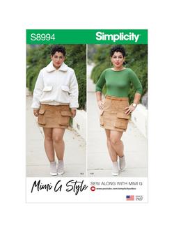 Simplicity Mimi G Style Women's Jacket, Skirt and Top Sewing Pattern, 8994, 