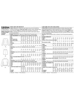 Simplicity Mimi G Style Women's Jacket, Skirt and Top Sewing Pattern, 8994 - view 2, 