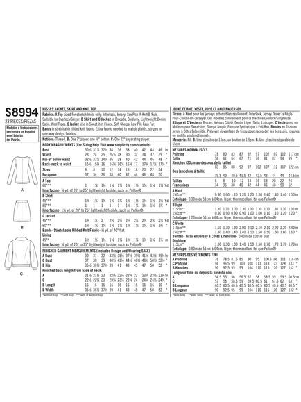 Simplicity Mimi G Style Women's Jacket, Skirt and Top Sewing Pattern, 8994 - view 2, 