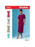 Simplicity Women's Pull-On Dress Sewing Pattern, 8981