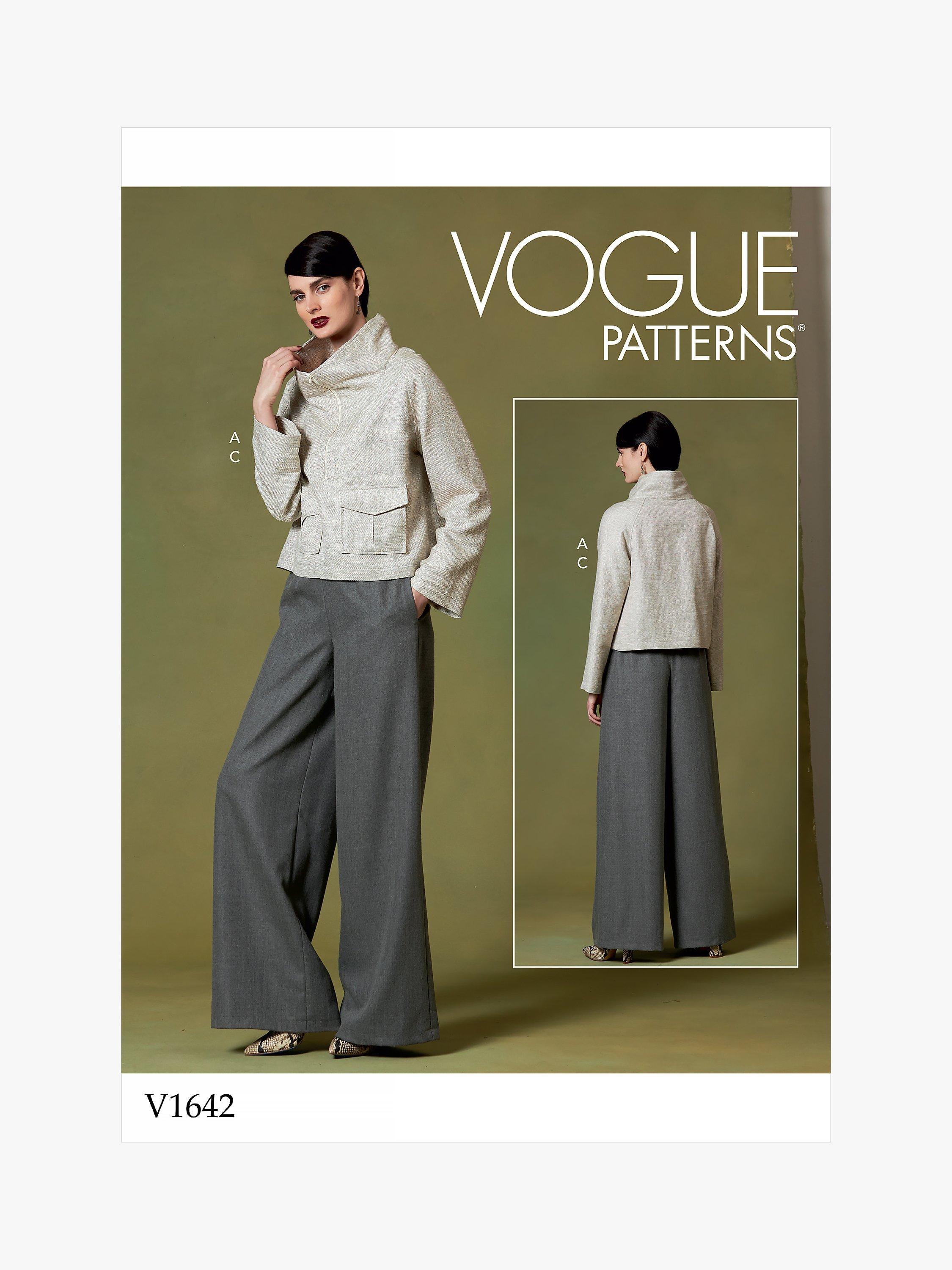 Vogue Women's Top and Trousers Sewing Pattern, 1642