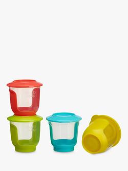 Vital Baby Nourish Store and Wean Pots, Pack of 4, 120ml, Multi