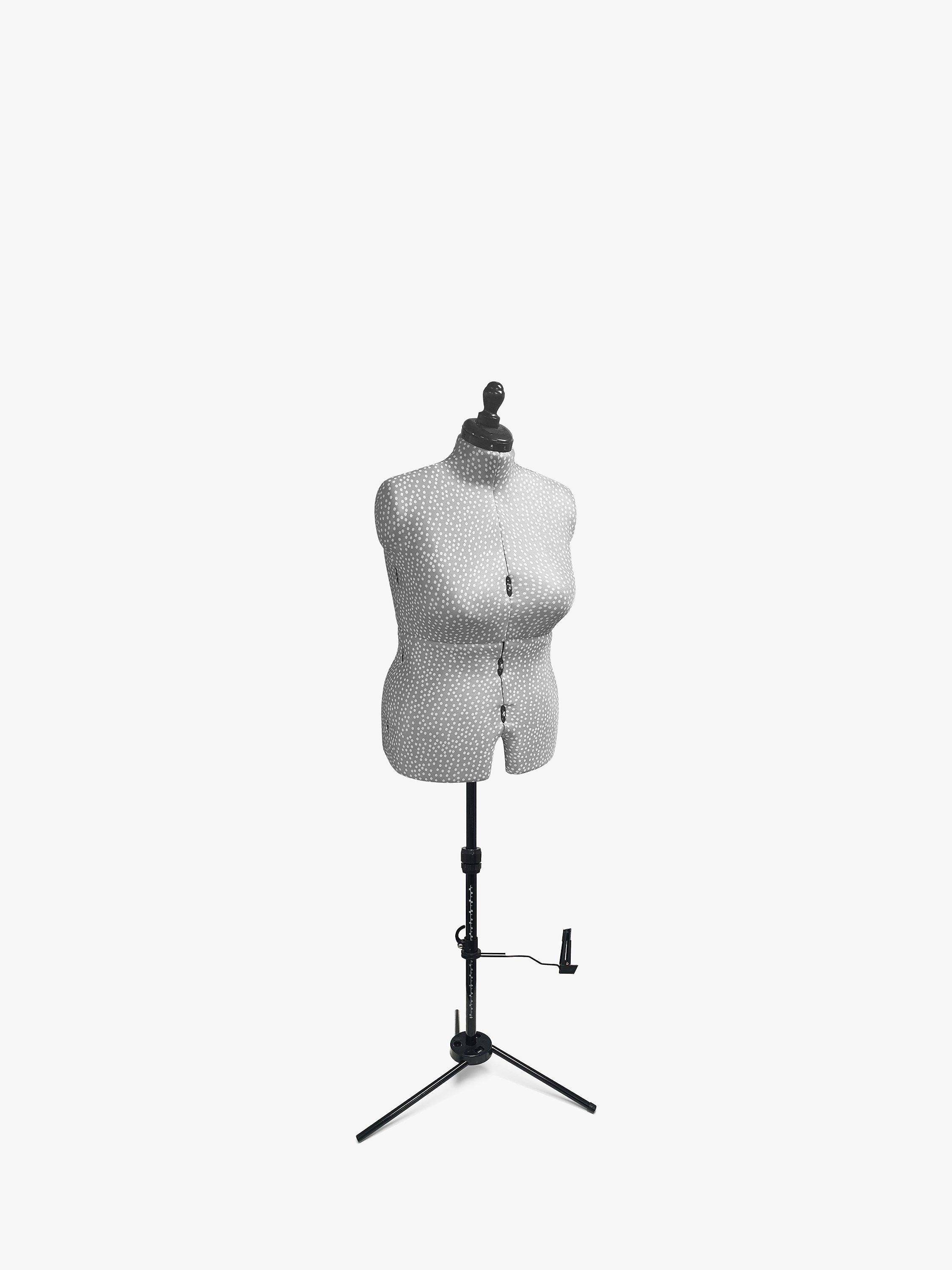 Adjustoform Polka Dot Dressmaking Mannequin, Grey