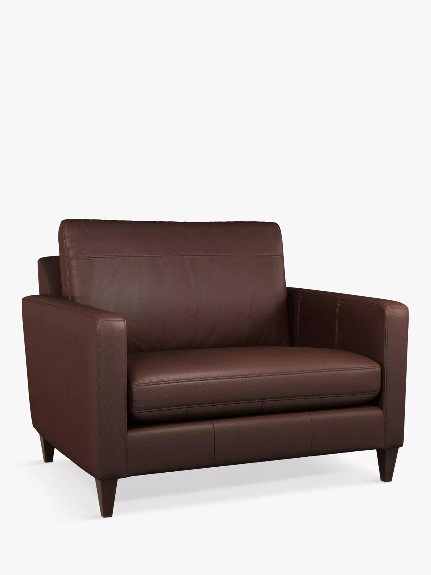 John Lewis Bailey Leather Snuggler, Dark Leg