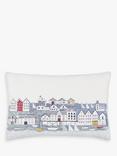 John Lewis Nordic Houses Cushion, Blue / Multi