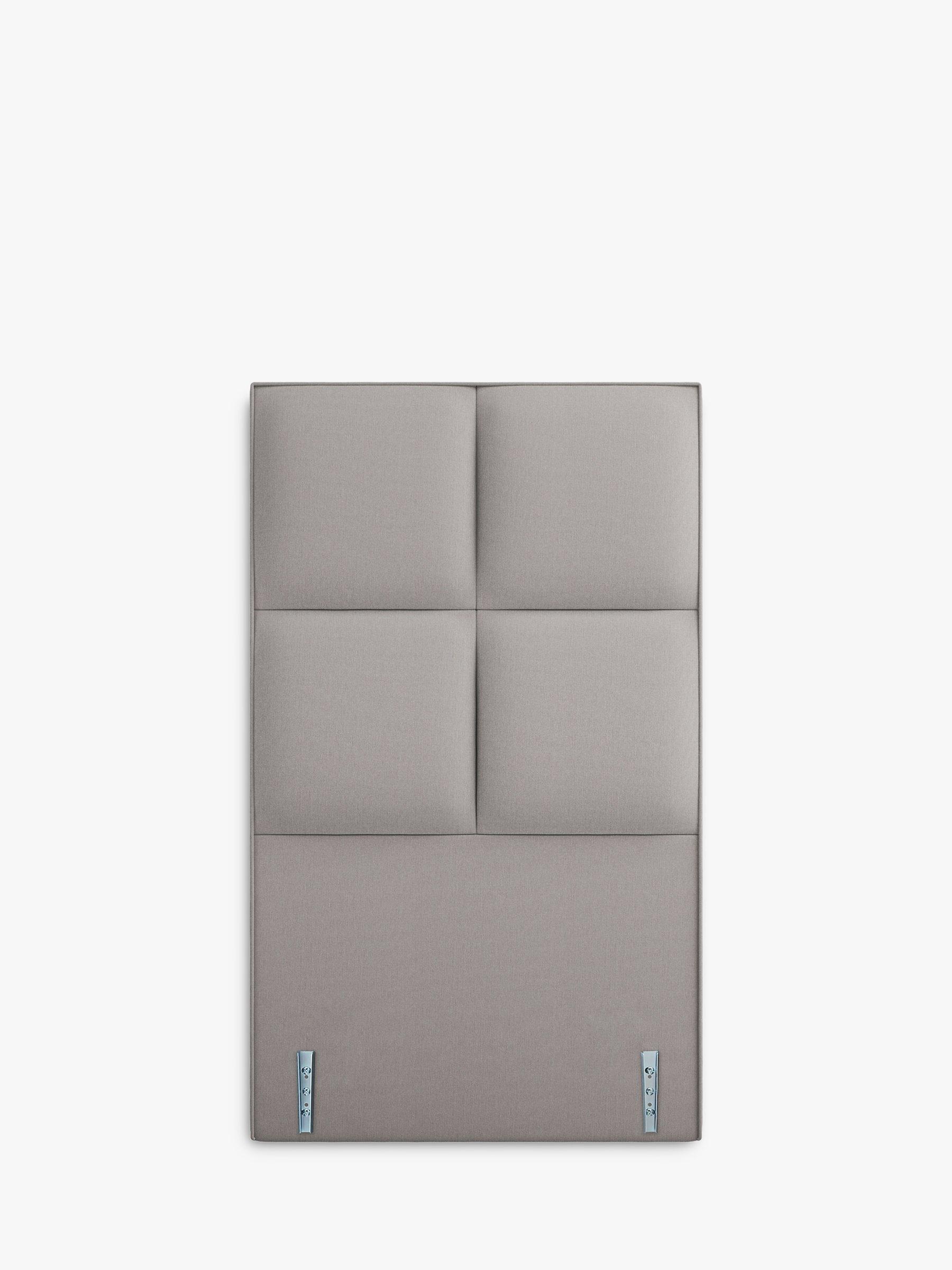 Vispring Ares Full Depth Upholstered Headboard, Single, Turtle Dove, FSC-Certified (Chipboard)