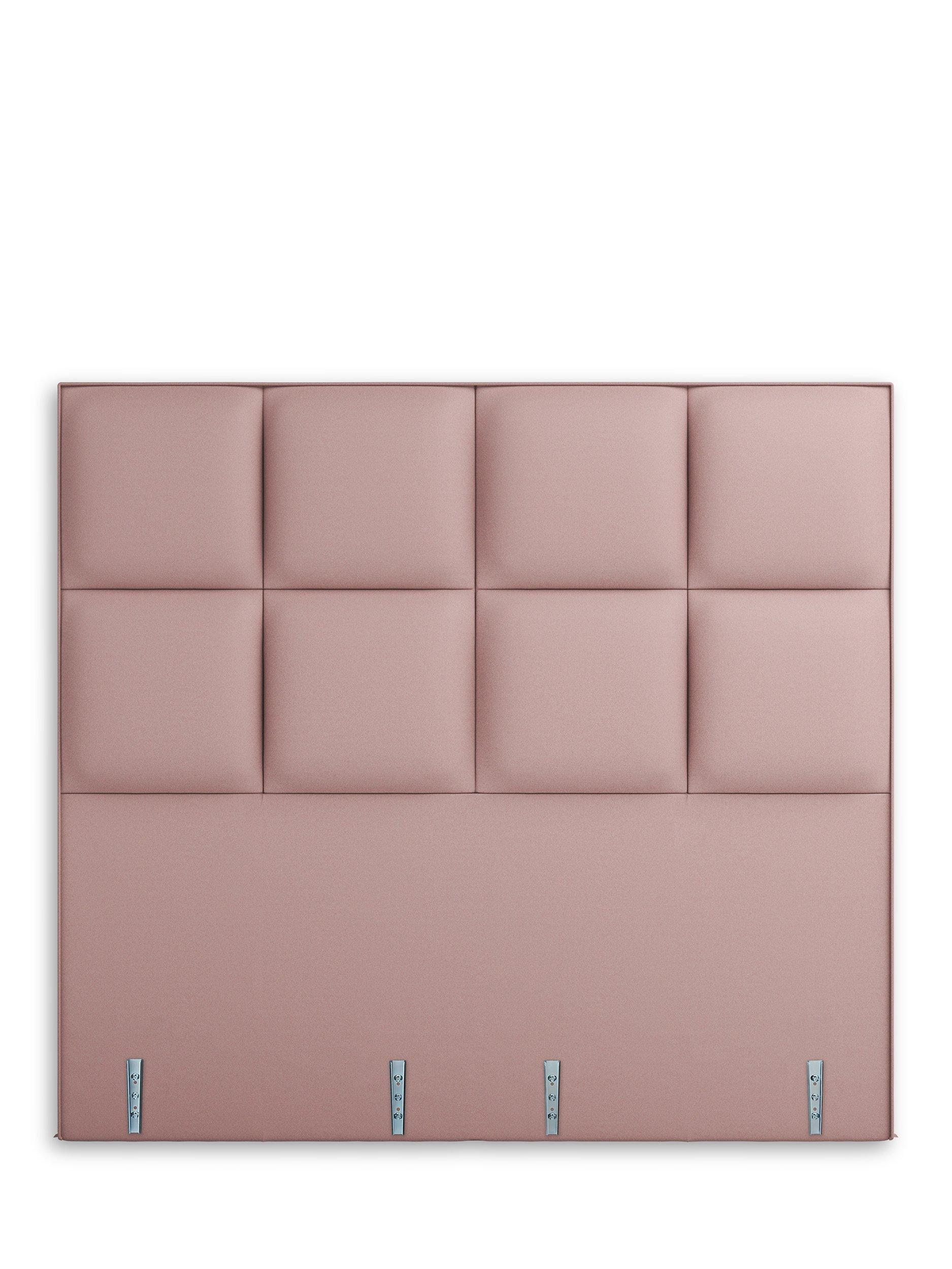 Vispring Ares Full Depth Upholstered Headboard, Super King Size, Plush Heather, FSC-Certified (Chipboard)