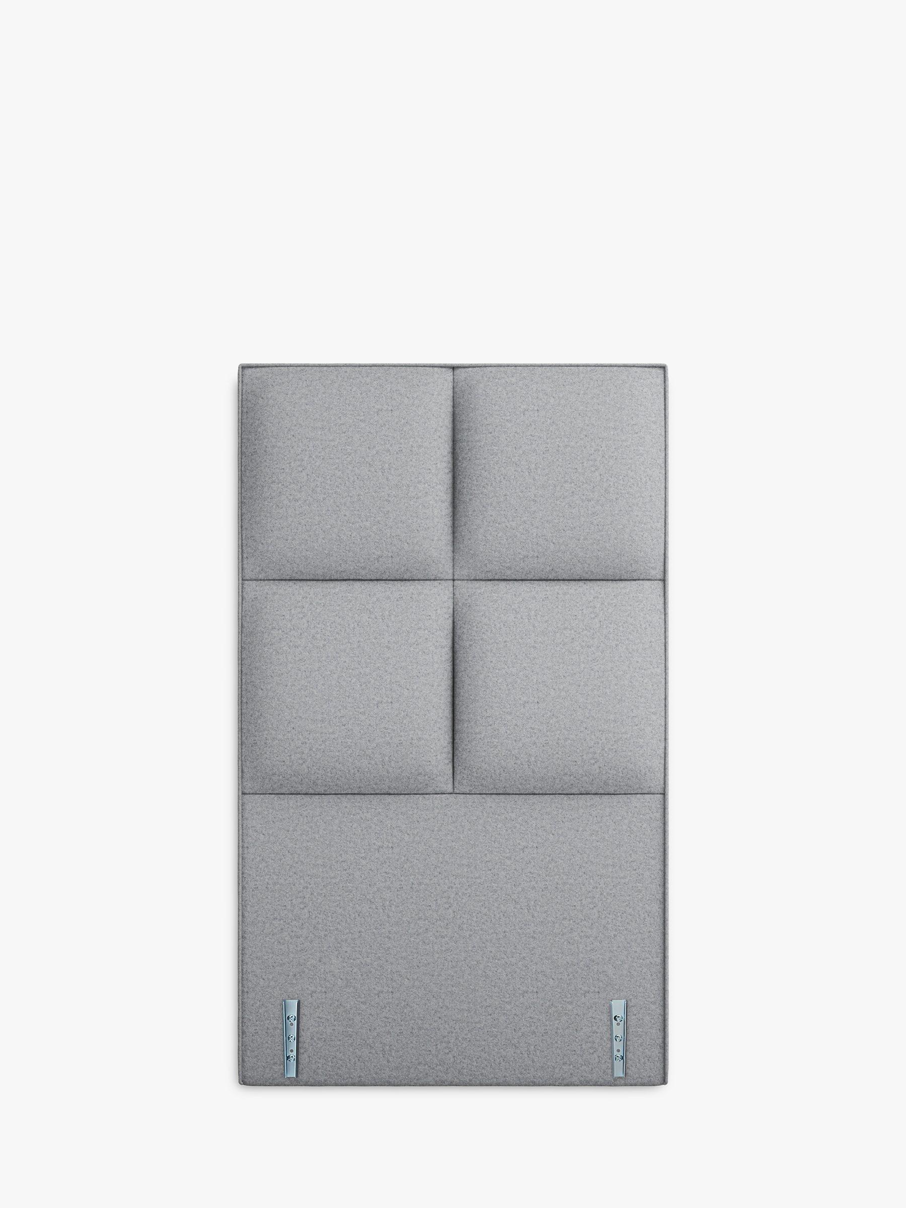 Vispring Ares Full Depth Upholstered Headboard, Single, Amatheon Wolf, FSC-Certified (Chipboard)