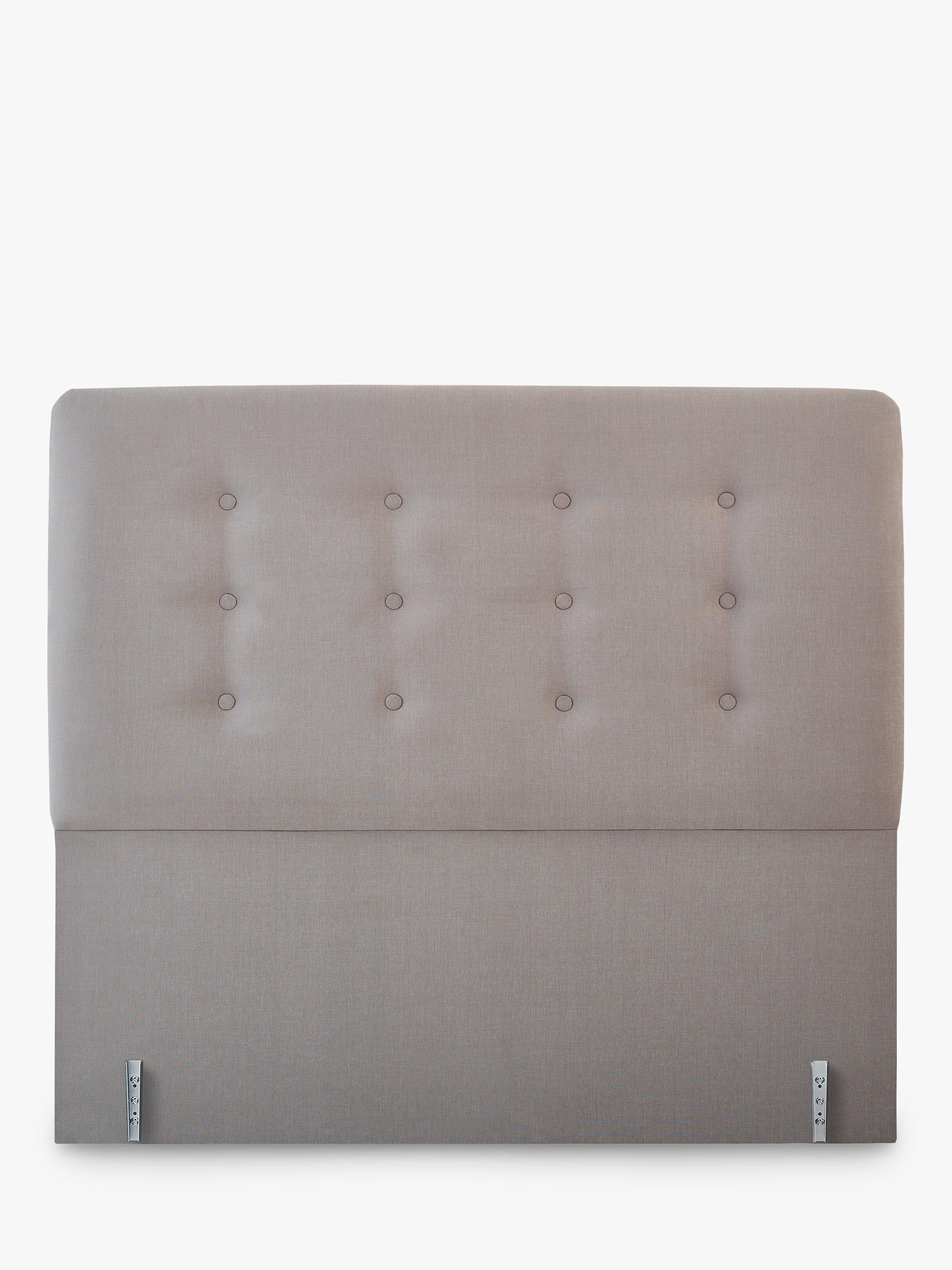 Vispring Clio Full Depth Upholstered Headboard, Double, Turtle Dove, FSC-Certified (Chipboard)