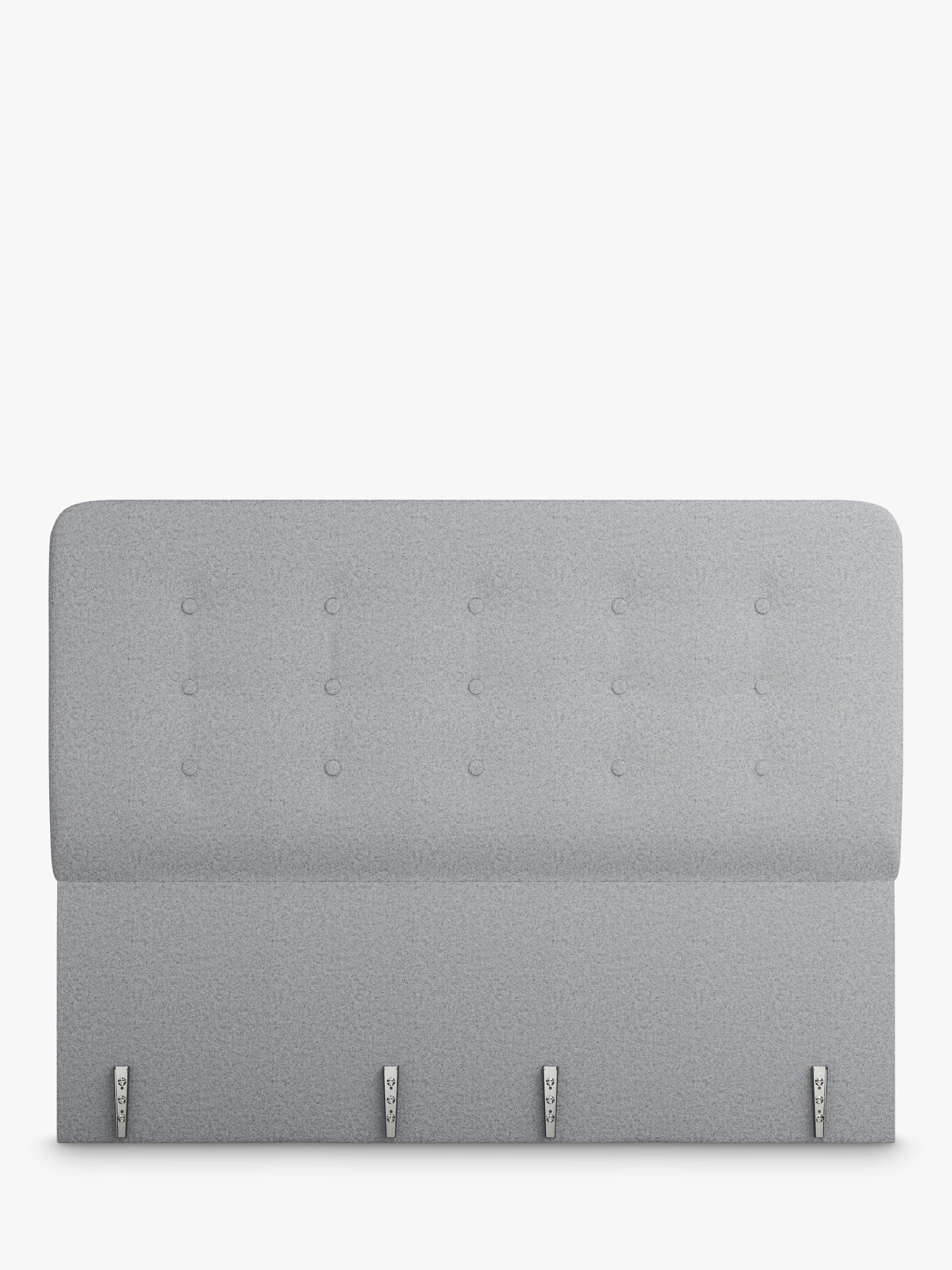 Vispring Clio Full Depth Upholstered Headboard, Super King Size, Amatheon Wolf, FSC-Certified (Chipboard)