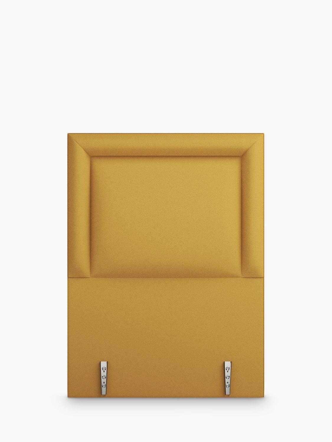 Vispring Leda Full Depth Upholstered Headboard, Single, Plush Saffron, FSC-Certified (Chipboard)